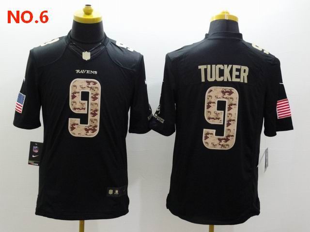 Men's Baltimore Ravens 9 Justin Tucker Jesey NO.6;